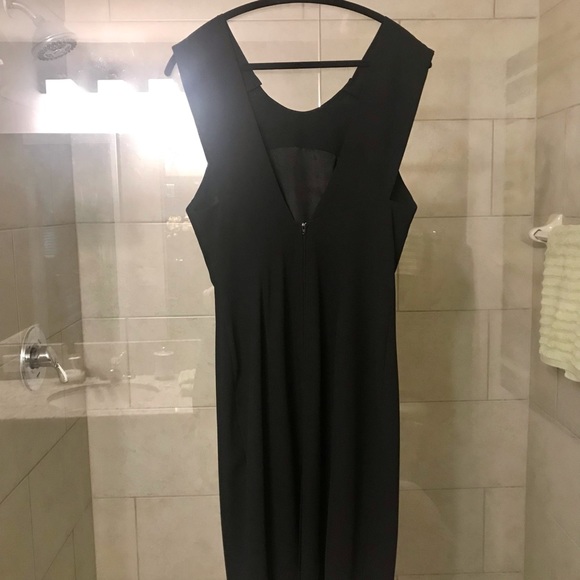 Ms Claus Vintage Black Sheath Dress with Gold Buttons V-Back Fully Lined  Size12 - Picture 6 of 11